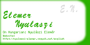elemer nyulaszi business card