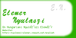 elemer nyulaszi business card